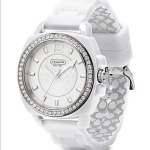 Coach Boyfriend Round White Watch 39.2mm
